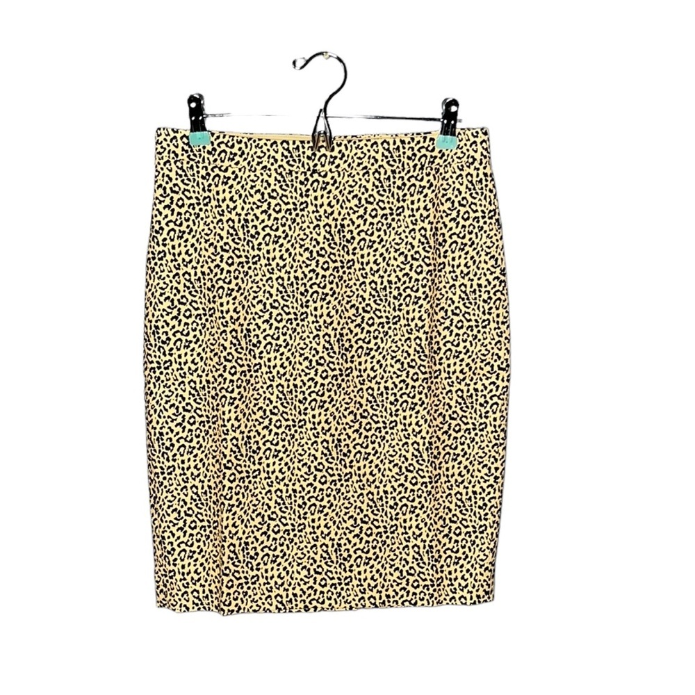 NWOT J. Crew Factory No. 2 Pencil Skirt in Abstract Leopard Size 0